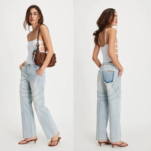 NWT- Free People x The Tales Lucky Boy Jeans - Picture 1 of 3